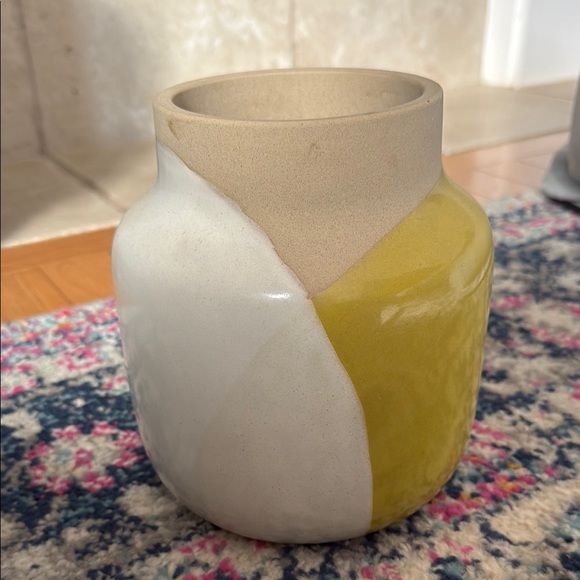 West Elm Barro Ceramic Vase (Yellow) - Picture 3 of 4